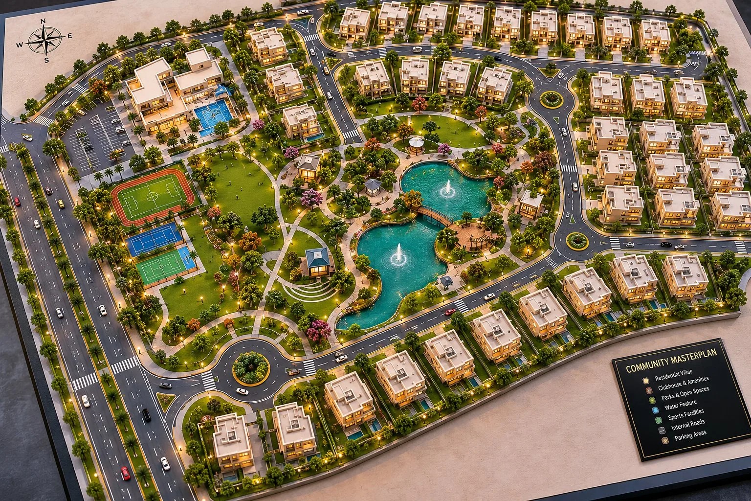 Scale model community masterplan Dubai — featured portfolio project